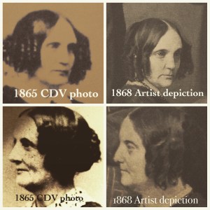 CDV and Artist Copy of E.L. Cogswell Dixon and sister Mary C. Kinney