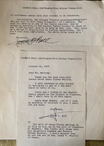 1978 letter from James O. Hall to Wm Welling  page 2 and note